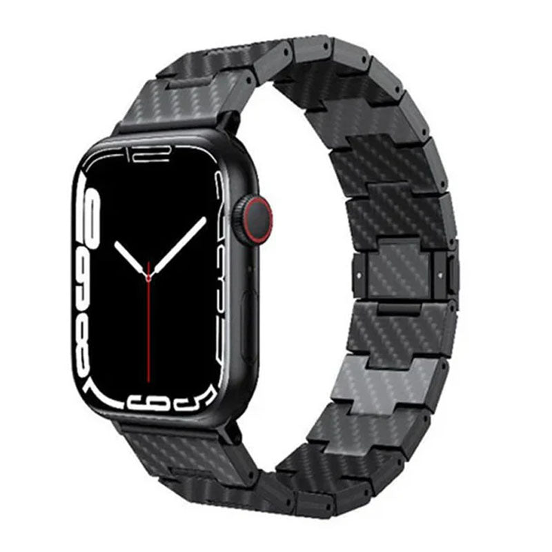 Apple Watch Stainless Steel Carbon Fiber Design Band Aor 42MM / 44MM / 45MM / 49MM Apple Watch Stainless Steel Carbon Fiber Design Band Aor 42MM / 44MM / 45MM / 49MM